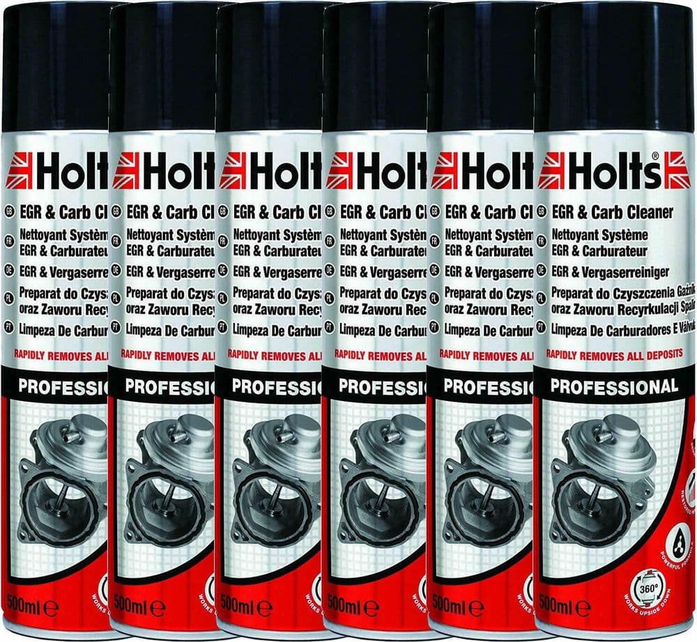 6x HOLTS VALVE EGR CARBURETTOR CLEANER SPRAY CARB AIR PETROL DIESEL