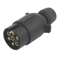 7 PIN 12N PLUG TRAILER CAR LIGHTS WIRING CARAVAN PLASTIC