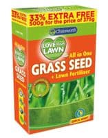 All In One Grass Seed & Lawn Fertiliser Quick Starting Fix Grass Lawn 500g