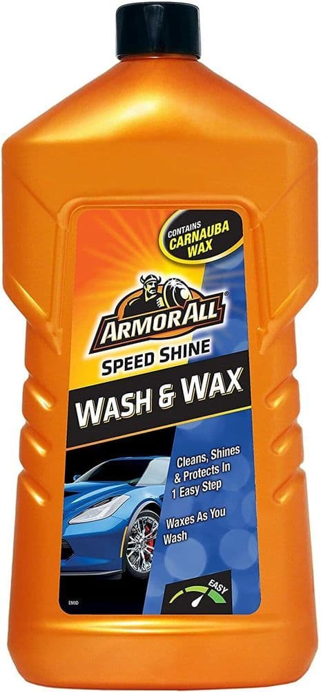 ARMORALL WASH & WAX CAR WASH SHAMPOO CLEANER WITH SPEED SHINE CARNAUBA