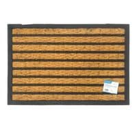 Door Mat 40x60cm Indoor Outdoor Entrance Floor Striped Coco Rubber Non Slip