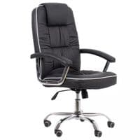 Executive Office Chair Lumbar Support Adjustable PU Leather Computer Desk Gaming