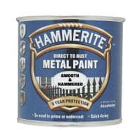 HAMMERITE HAMMERED SILVER DIRECT TO RUST QUICK DRYING METAL PAINT 250ML