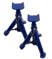 PAIR OF 2 TONNE AXLE STANDS LIFTING CAPACITY CAR VAN VEHICLE FOLDING FOLDABLE