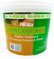 PALACE FENCE GUARD PAINT LUNAR GREY 5L 25% EXTRA FREE GARDEN FENCE & SHED PAINT