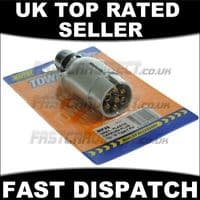 PLASTIC CARAVAN PLUG IN GREY 12 V 7 PIN S TYPE TRAILER