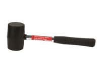 Rubber Mallet 16oz Ounce Hammer Steel Shaft Grip DIY Camping Tool Building