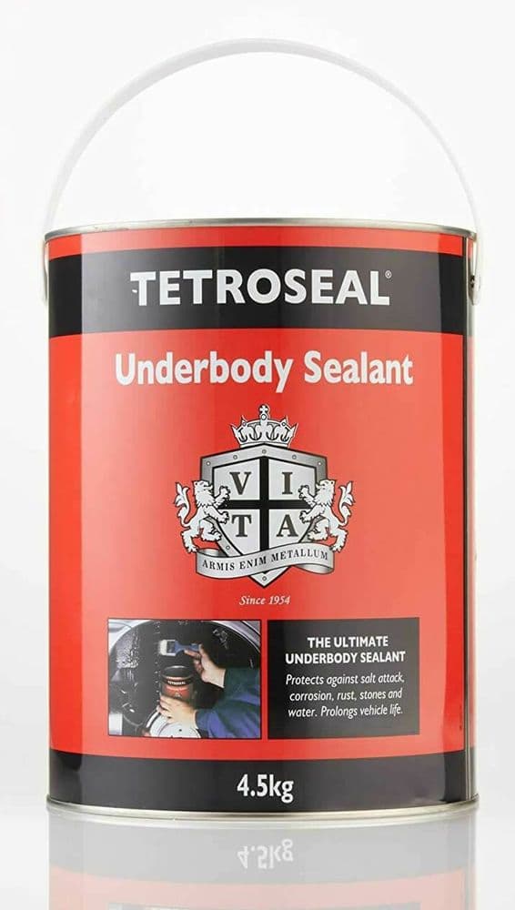 TETROSYL TETROSEAL CARPLAN BRUSHABLE UNDERSEAL UNDERBODY CAR SEALANT 4 5KG