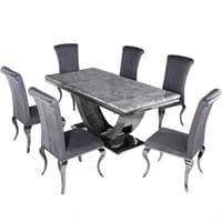 Aven Glass Dining Set