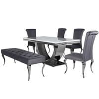 Aven Glass Dining Set
