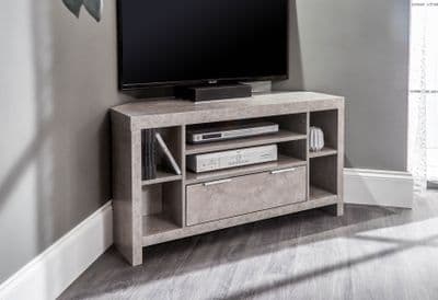 BLOC CORNER TV UNIT CONCRETE