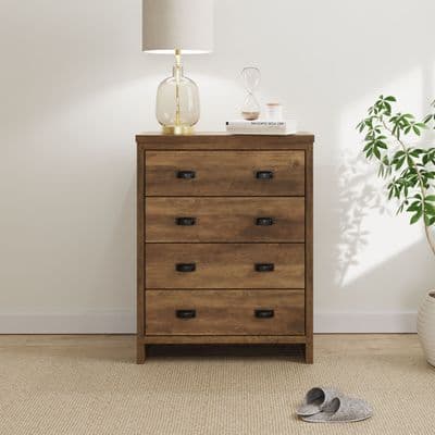 BOSTON 4 DRAWER CHEST KNOTTY OAK
