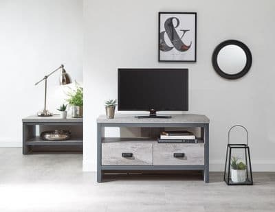 BOSTON CORNER TV UNIT GREY