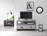 BOSTON CORNER TV UNIT GREY