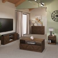 CATANIA 2 DOOR TV UNIT ROYAL WALNUT