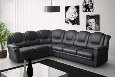 Dakota Faux Leather Corner Sofa