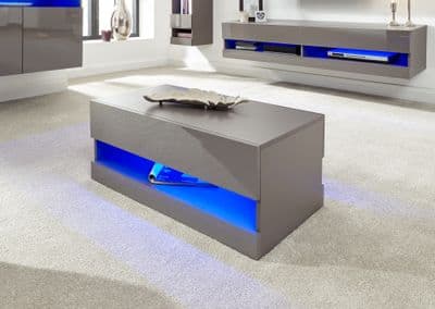 GALICIA COFFEE TABLE WITH LED GREY