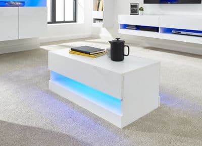 GALICIA COFFEE TABLE WITH LED WHITE