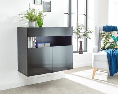 GALICIA SIDEBOARD WITH LED BLACK