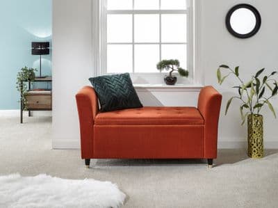 GENOA WINDOW SEAT RUSSET FABRIC