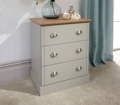 KENDAL 3 DRAWER CHEST GREY
