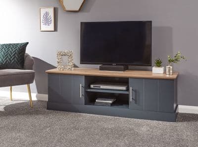 KENDAL LARGE TV UNIT SLATE BLUE
