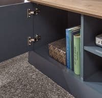 KENDAL LARGE TV UNIT SLATE BLUE