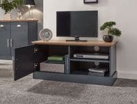 KENDAL SMALL TV UNIT SLATE BLUE