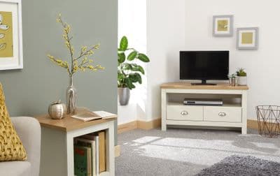 LANCASTER CORNER TV UNIT CREAM