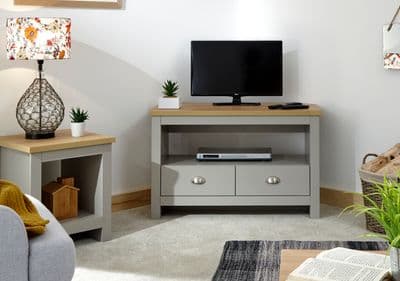 LANCASTER CORNER TV UNIT GREY