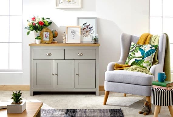 LANCASTER LARGE SIDEBOARD GREY
