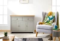 LANCASTER LARGE SIDEBOARD GREY