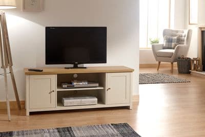LANCASTER LARGE TV CABINET CREAM