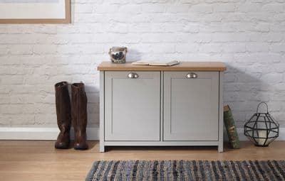 LANCASTER SHOE STORAGE GREY