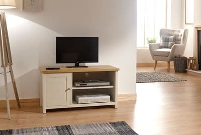 LANCASTER SMALL TV CABINET CREAM