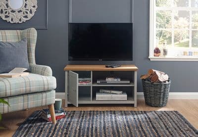LANCASTER SMALL TV CABINET GREY
