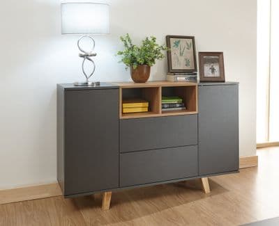 MODENA SIDEBOARD CONSOLE GREY
