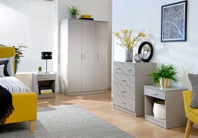 PANAMA 4PCE BEDROOM SET GREY