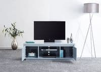 POLAR HIGH GLOSS LED LARGE TV UNIT GREY