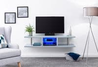POLAR HIGH GLOSS WALL MOUNTED LED TV UNIT GREY