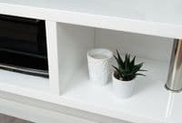 POLAR HIGH GLOSS WALL MOUNTED LED TV UNIT WHITE