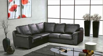 Prague Corner Sofa Black