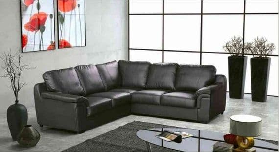 Prague Corner Sofa Black