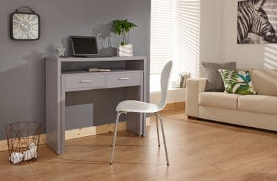REGIS EXTENDING CONSOLE TABLE GREY