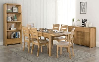 Solid Oak Extending Dining Table