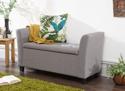 VERONA WINDOW SEAT GREY FABRIC