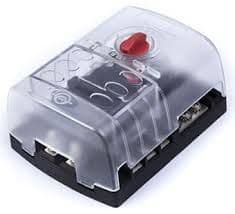 6 Way Fuse box with twin positive bus bars + negative bus bar