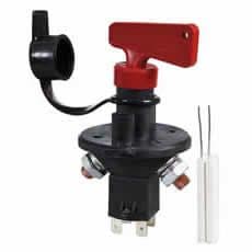 Battery Isolator with  Removable Key and Splashproof Cover - 100A 24V Durite 0-605-90