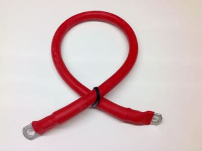Battery Leads / Power Leads made to measure 300amp Red 40mm² Cable 250mm to 8m