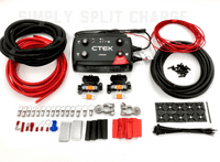 Campervan Wiring Kit with Ctek D250SE Battery to battery Charger + Fuse Box